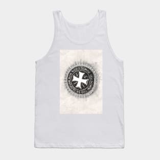 Knights Templar Seal Of Honor Valor Strength And Courage Tank Top